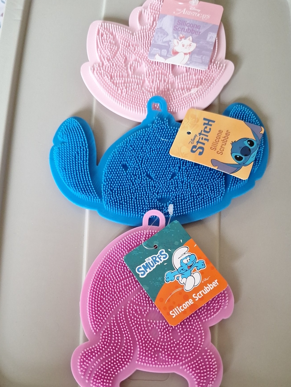 Silicone Scrubber - Blue Kids Bath Brush